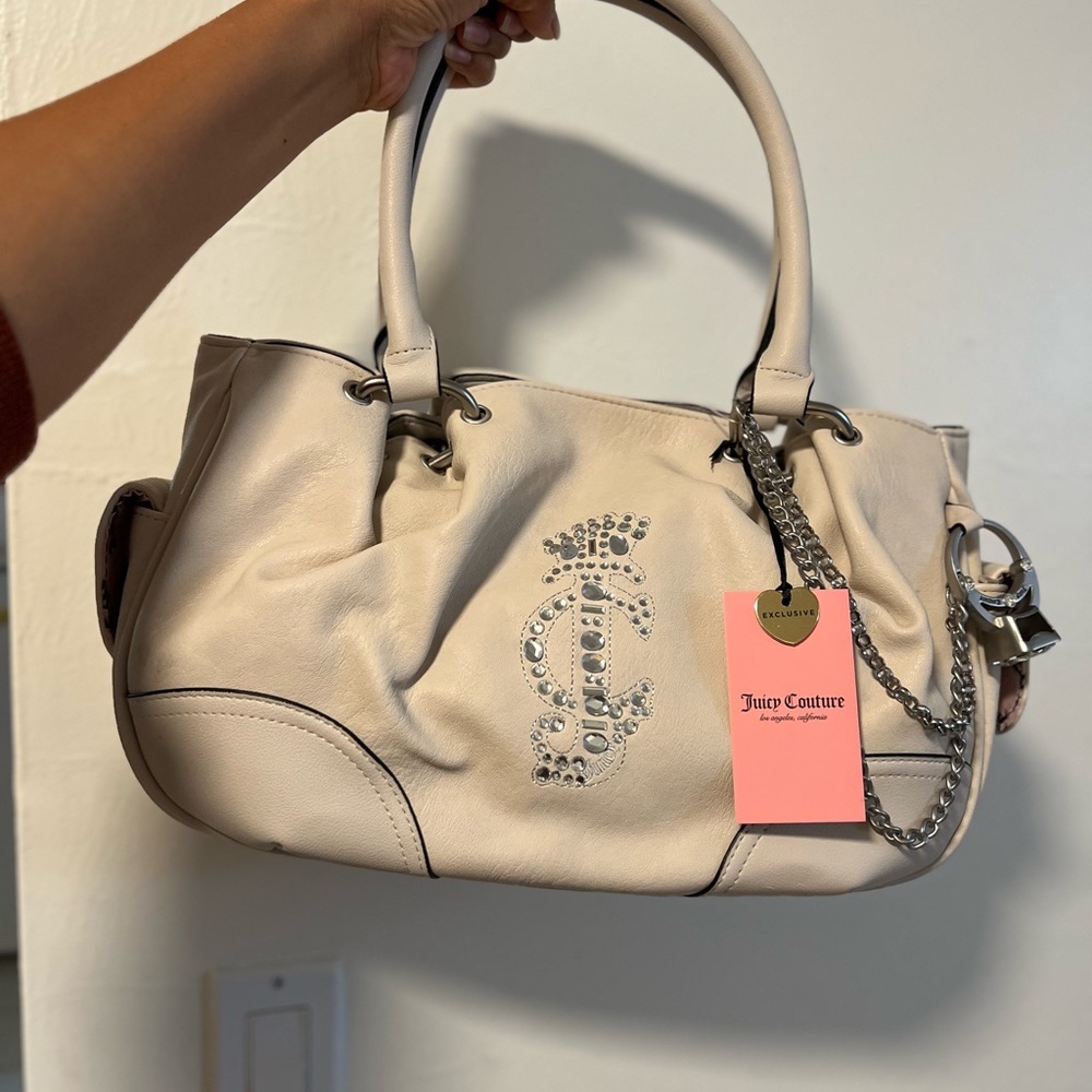 Juicy Couture Shoulder Bag with Ring and Chain Charm
